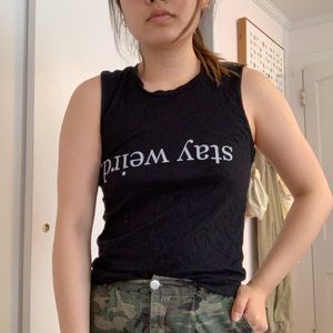 Brandy Melville Stay Weird Tank